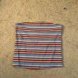 Striped tube top